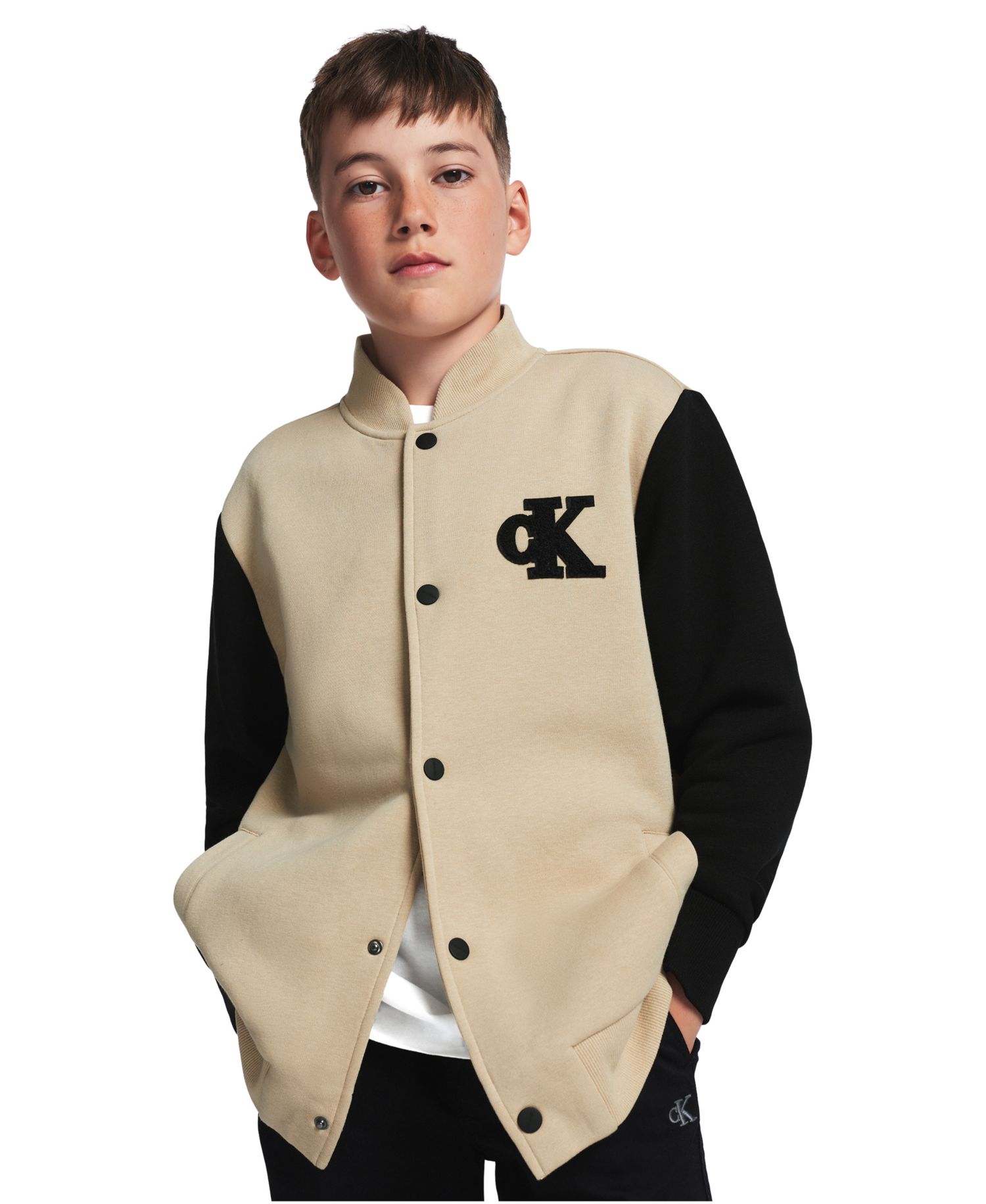 Boys' 8-20 Fleece College Long-Sleeve Jacket