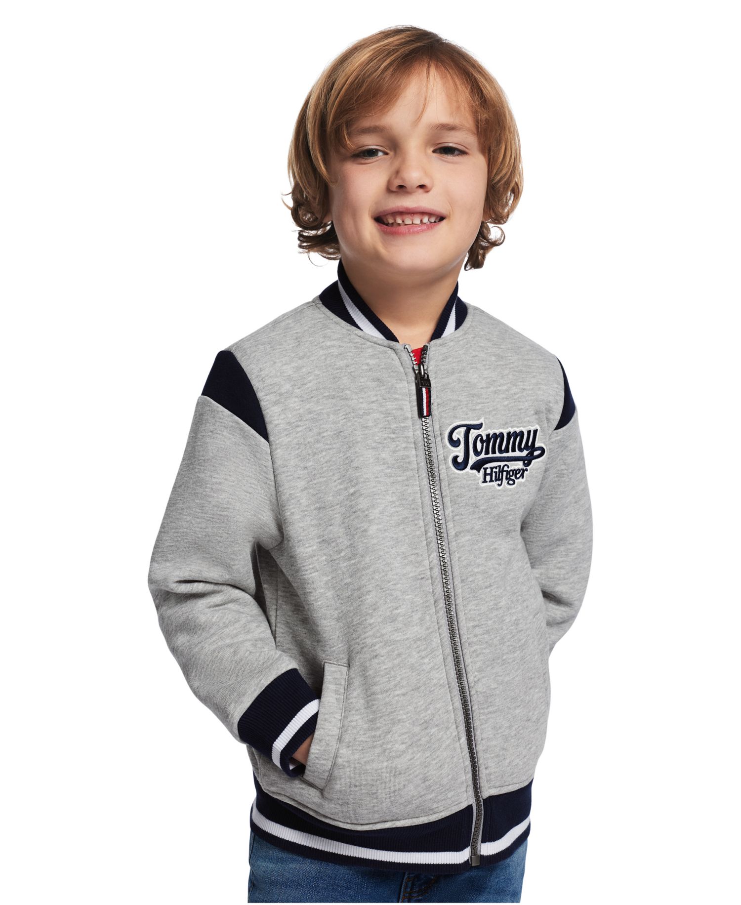 Boys' 2T-7 Varsity Freshman Zip-Front Jacket