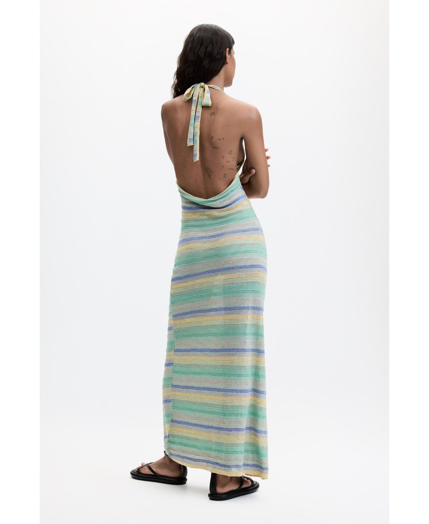 Женское платье Desigual Sleeveless Knit, цвет: Пастельный зелёный — фото 2