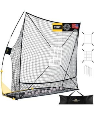 7x7 Baseball and Softball Net with Large Ball Collection System