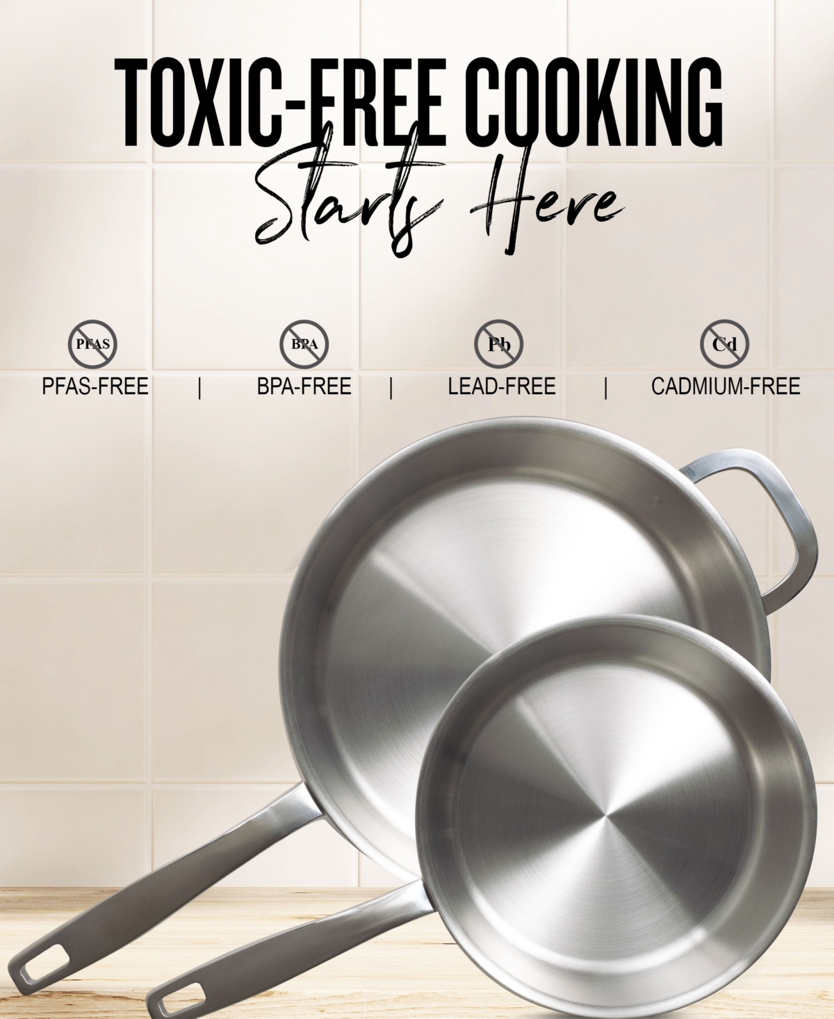 Alva Maestro 5-Ply Stainless Steel Frying Pan