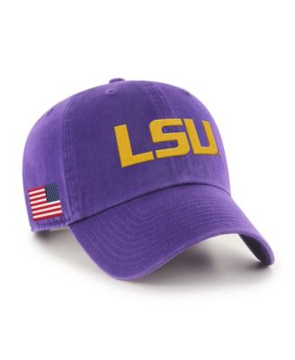 Men's Purple LSU Tigers Americana Heritage Clean Up Adjustable Hat