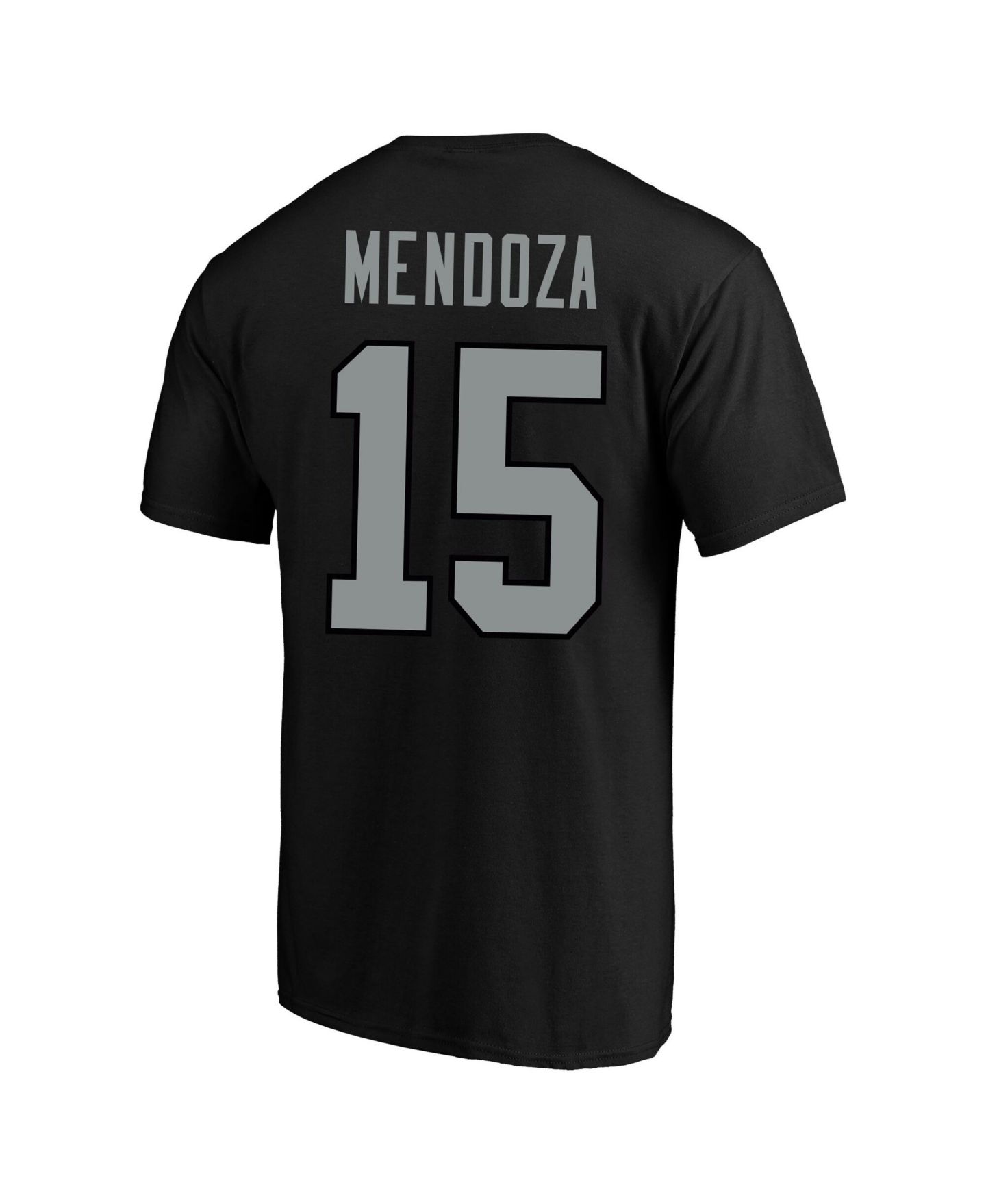 Мужская футболка Fanatics Fernando Mendoza Black Las Vegas Raiders Big & Tall Player Name & Number — фото 2