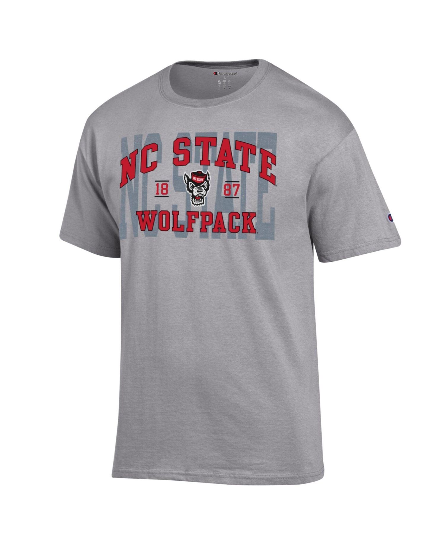 Men's Heather Gray NC State Wolfpack Varsity T-Shirt