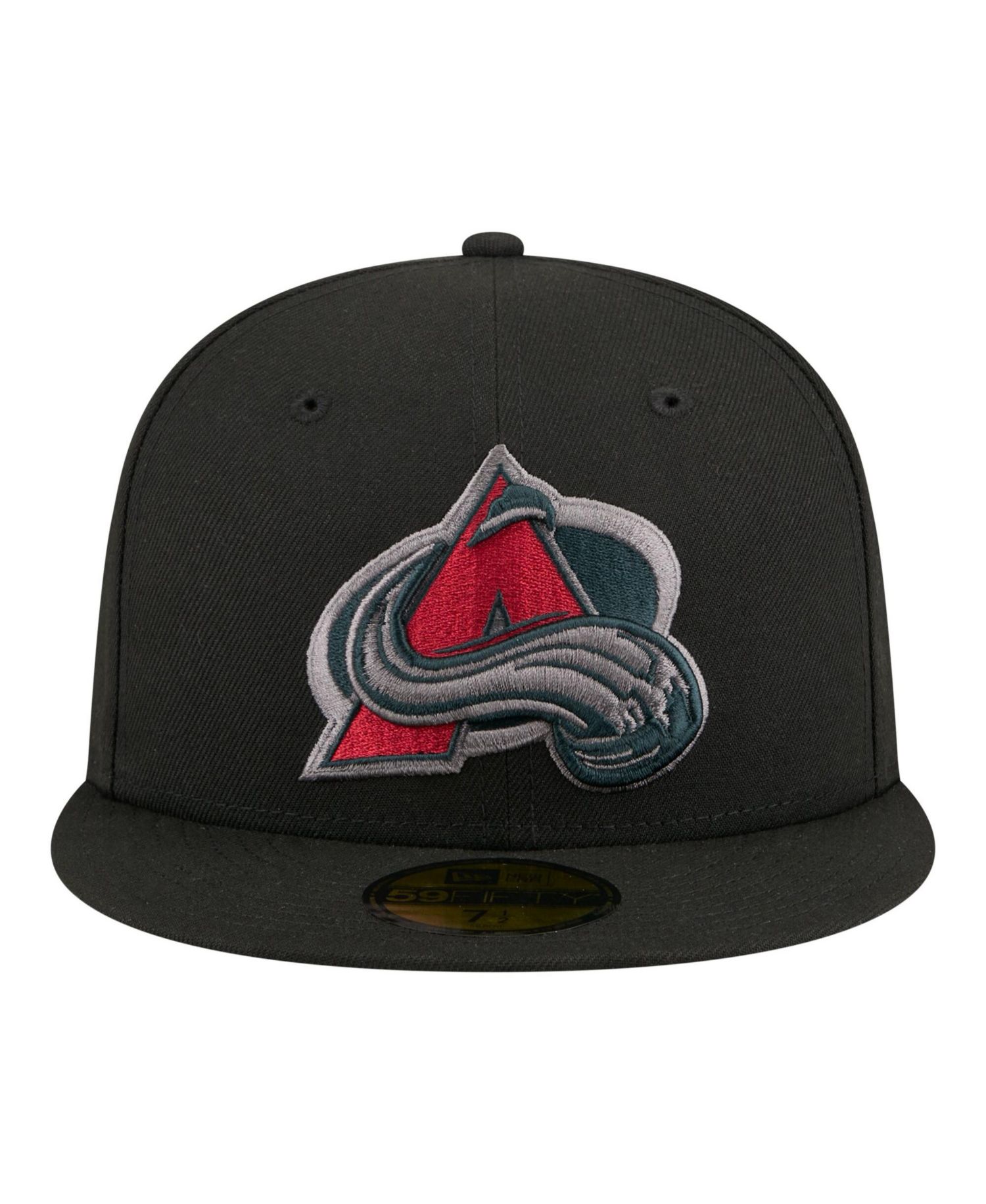 Men's Black Colorado Avalanche Color Pop 59FIFTY Fitted Hat