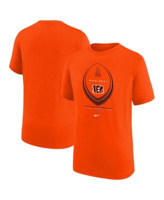 Big Boys and Girls Orange Cincinnati Bengals Icon Legend Dri-FIT T-Shirt