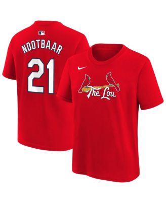 Big Boys and Girls Lars Nootbaar Red St. Louis Cardinals City Connect Name & Number T-Shirt