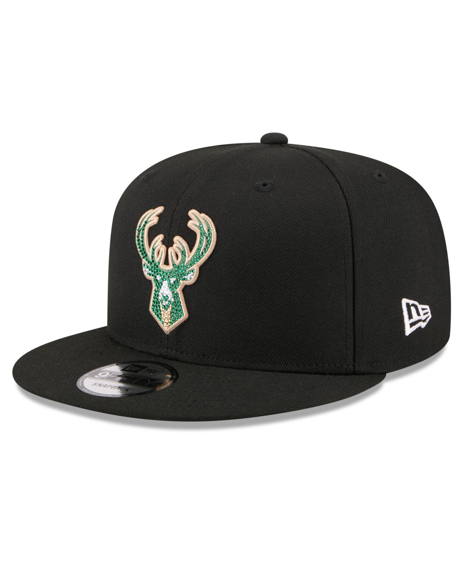 Men's Black Milwaukee Bucks 2026 NBA Draft Crystal 9FIFTY Snapback Hat