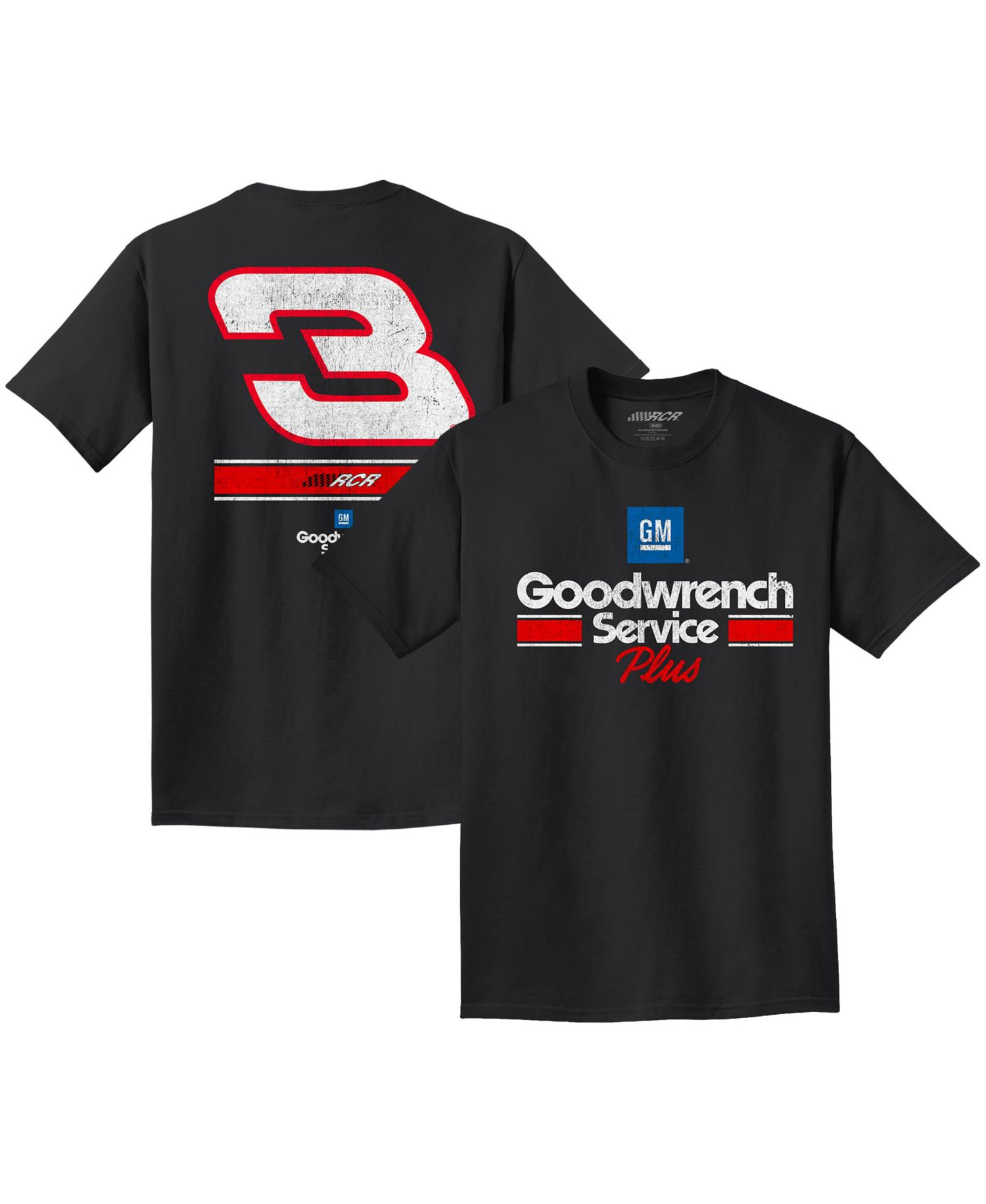 Men's Black Richard Childress Racing 3 GM Goodwrench Service Plus T-Shirt