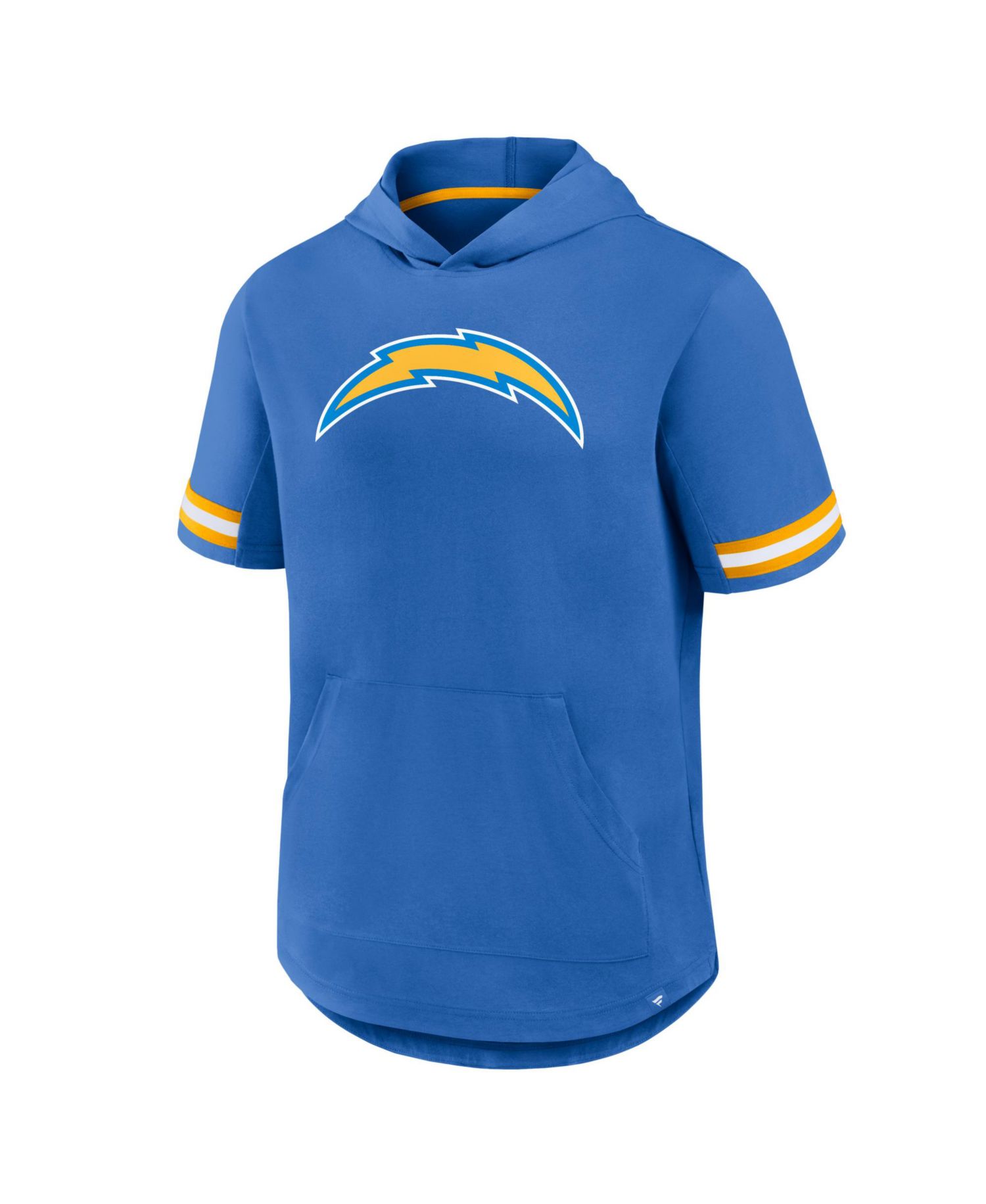 Men's Powder Blue Los Angeles Chargers Optimal Play Short Sleeve Hooded T-Shirt
