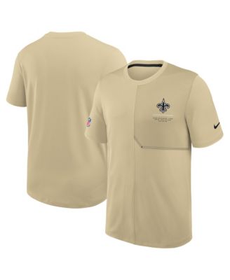 Men's Gold New Orleans Saints Sideline UV Dri-FIT Coaches Shirt
