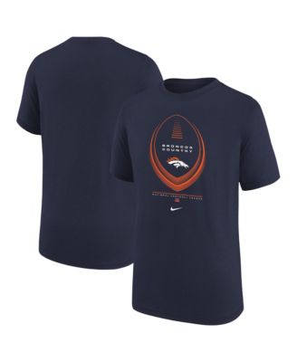 Big Boys and Girls Navy Denver Broncos Icon Legend Dri-FIT T-Shirt
