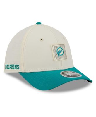 Men's Cream/Aqua Miami Dolphins 2026 NFL Training Camp 39THIRTY Flex Hat