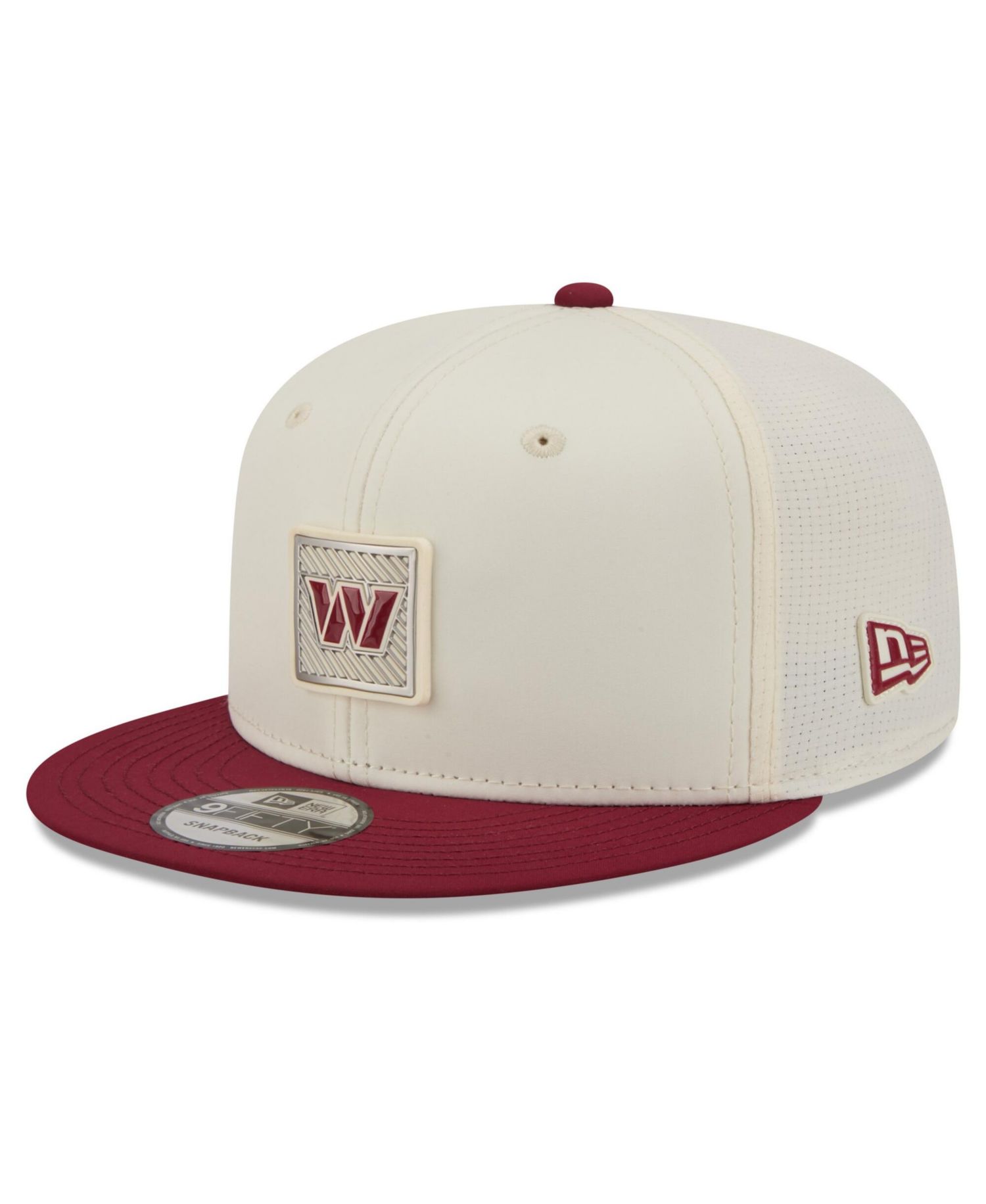 Men's Cream/Burgundy Washington Commanders 2026 NFL Training Camp 9FIFTY Snapback Hat