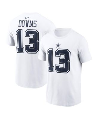 Men's Caleb Downs White Dallas Cowboys 2026 NFL Draft Name & Number T-Shirt