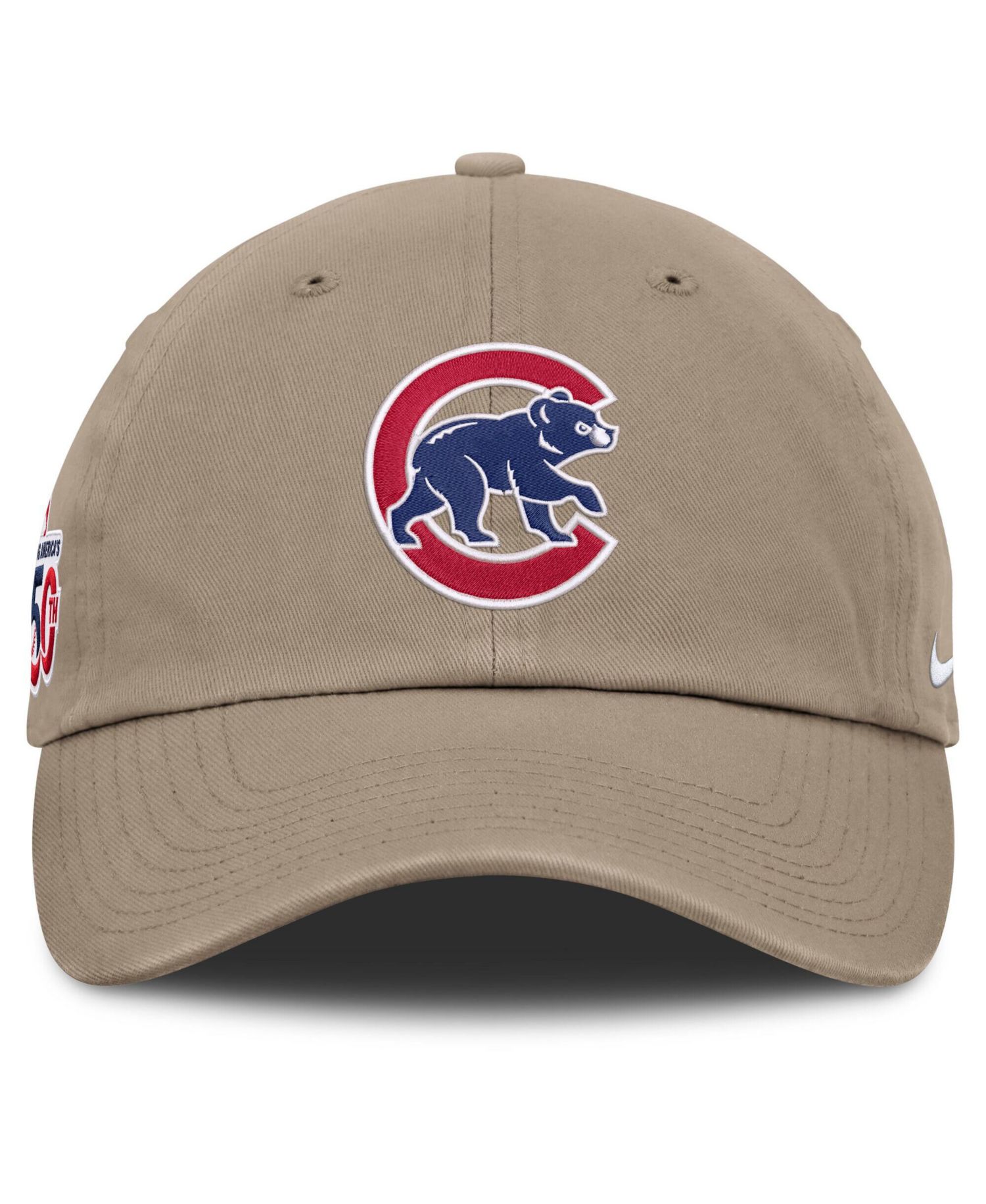 Men's Khaki Chicago Cubs Celebrating America's 250th Club Adjustable Hat