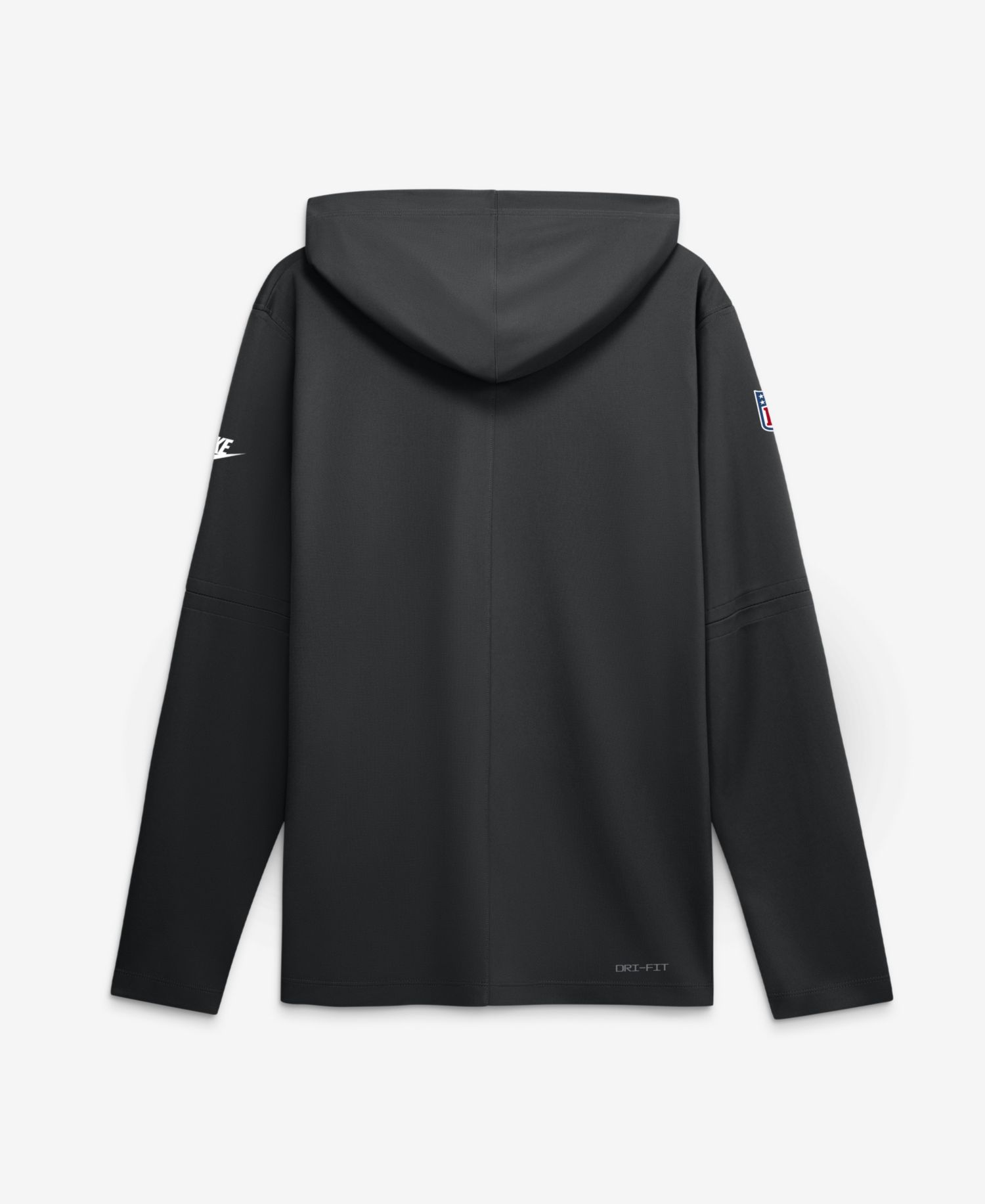 Men's Black Atlanta Falcons Sideline Dri-FIT Long Sleeve Hooded T-Shirt