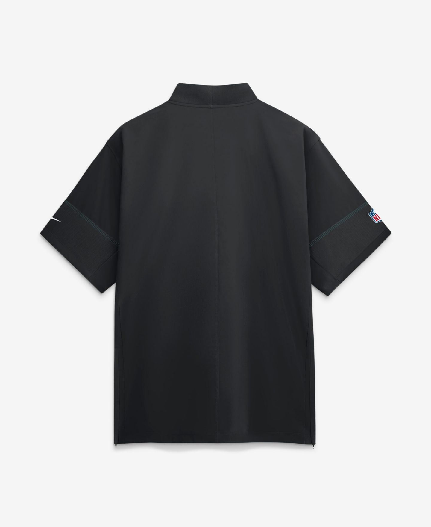 Мужская куртка Nike Black Philadelphia Eagles Sideline Short Sleeve Quarter-Zip Coaches — фото 2