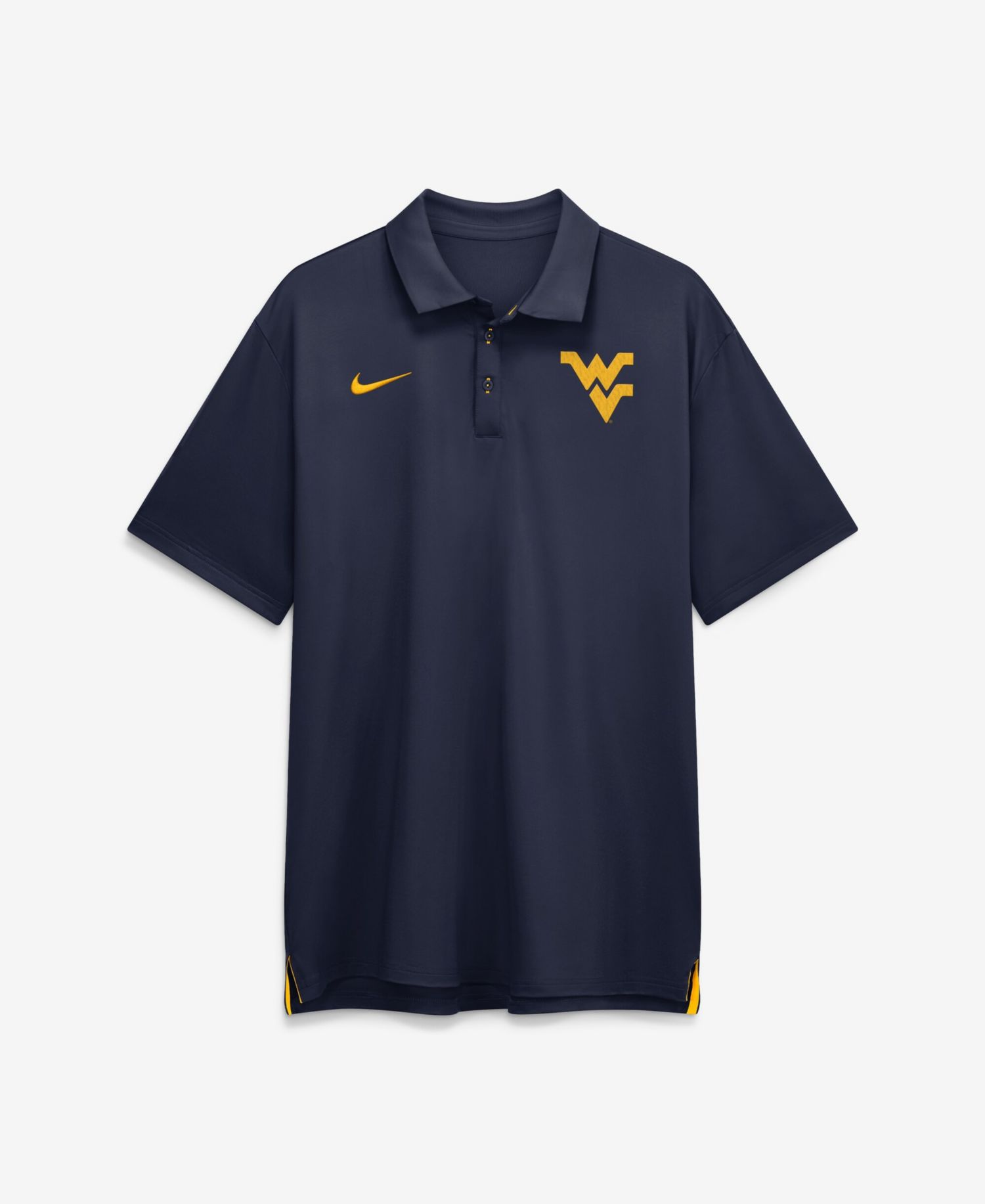 Men's Navy West Virginia Mountaineers 2026 Sideline Tour Dri-FIT Polo Shirt