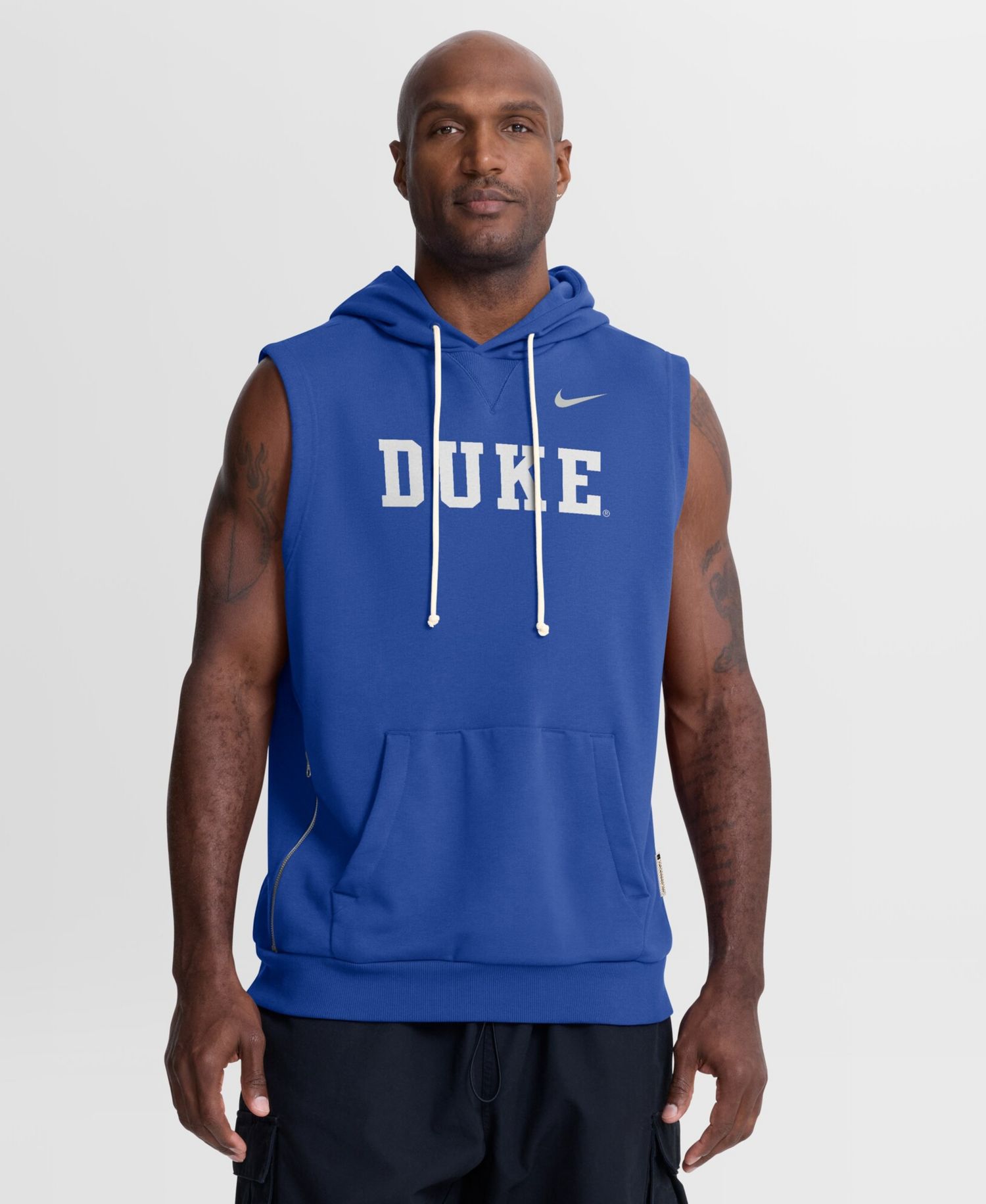 Men's Royal Duke Blue Devils 2026 Sideline Sleeveless Dri-FIT Hoodie