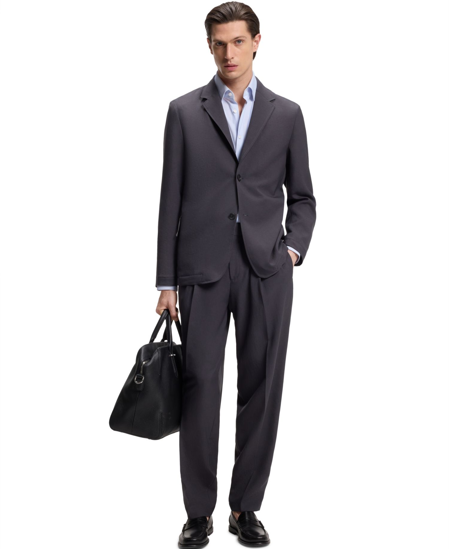 BOSS by Men's Printed Performance-Stretch Fabric Slim-Fit Dress Shirt