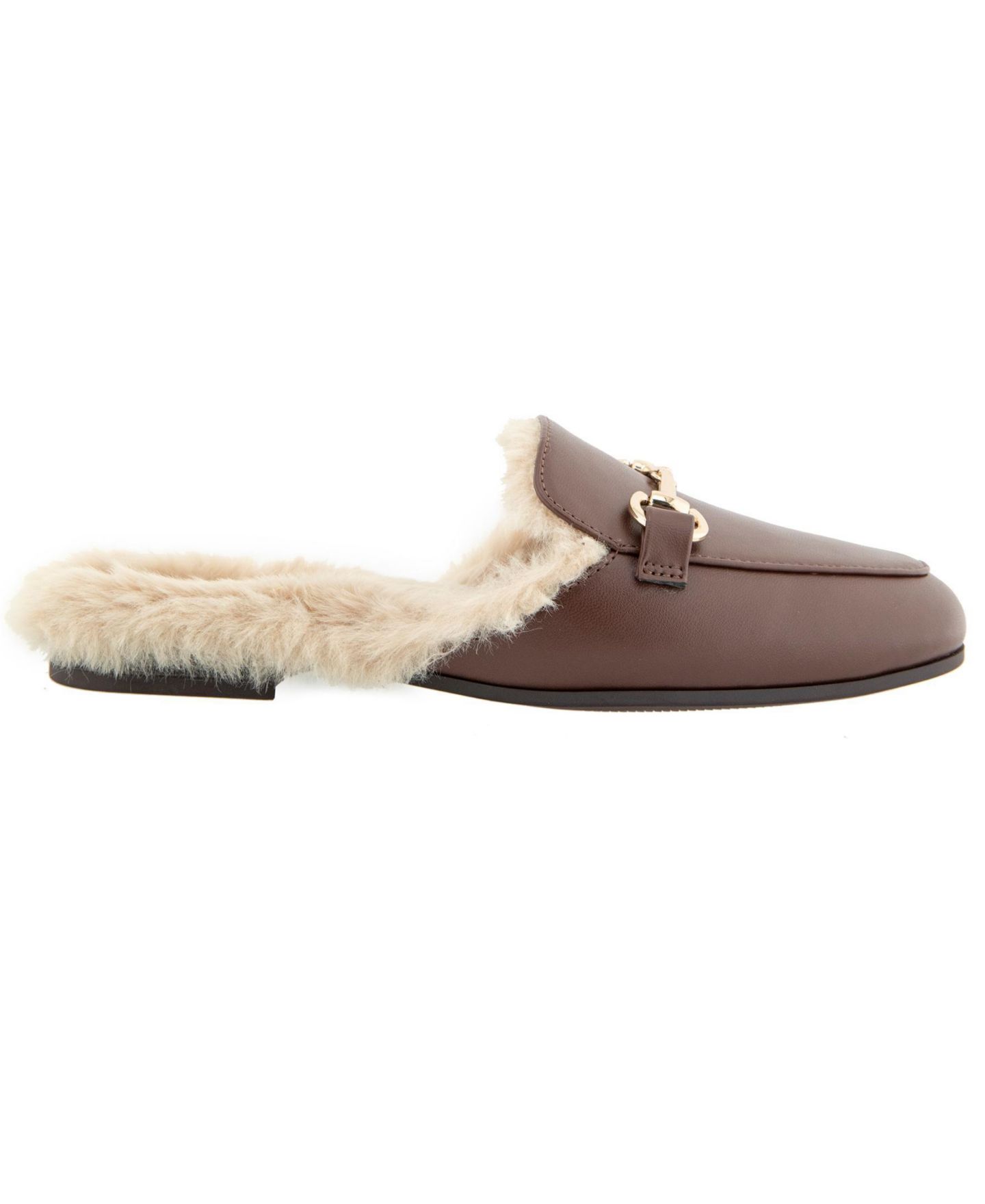 Женские сабо BCBGeneration Zorie-2 Fur Lined Mule, цвет: Тёмно-коричневый — фото 2