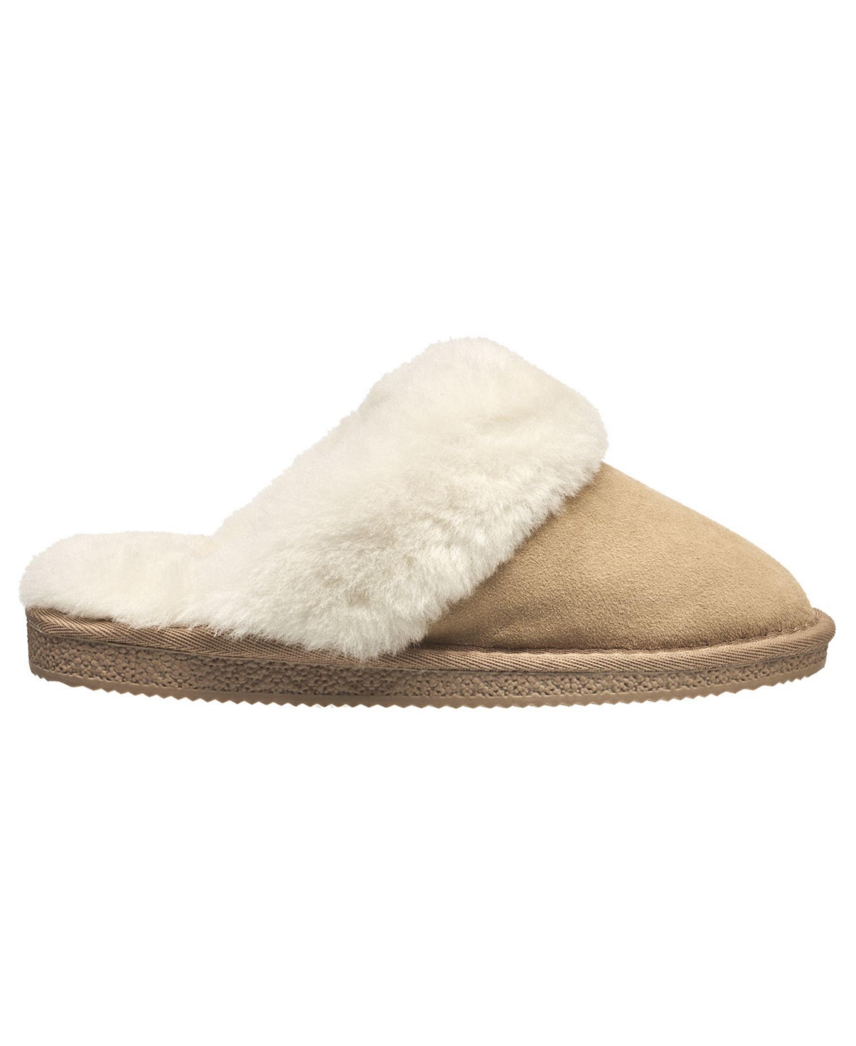 French Connection Women's Sheepskin Scuff Slate