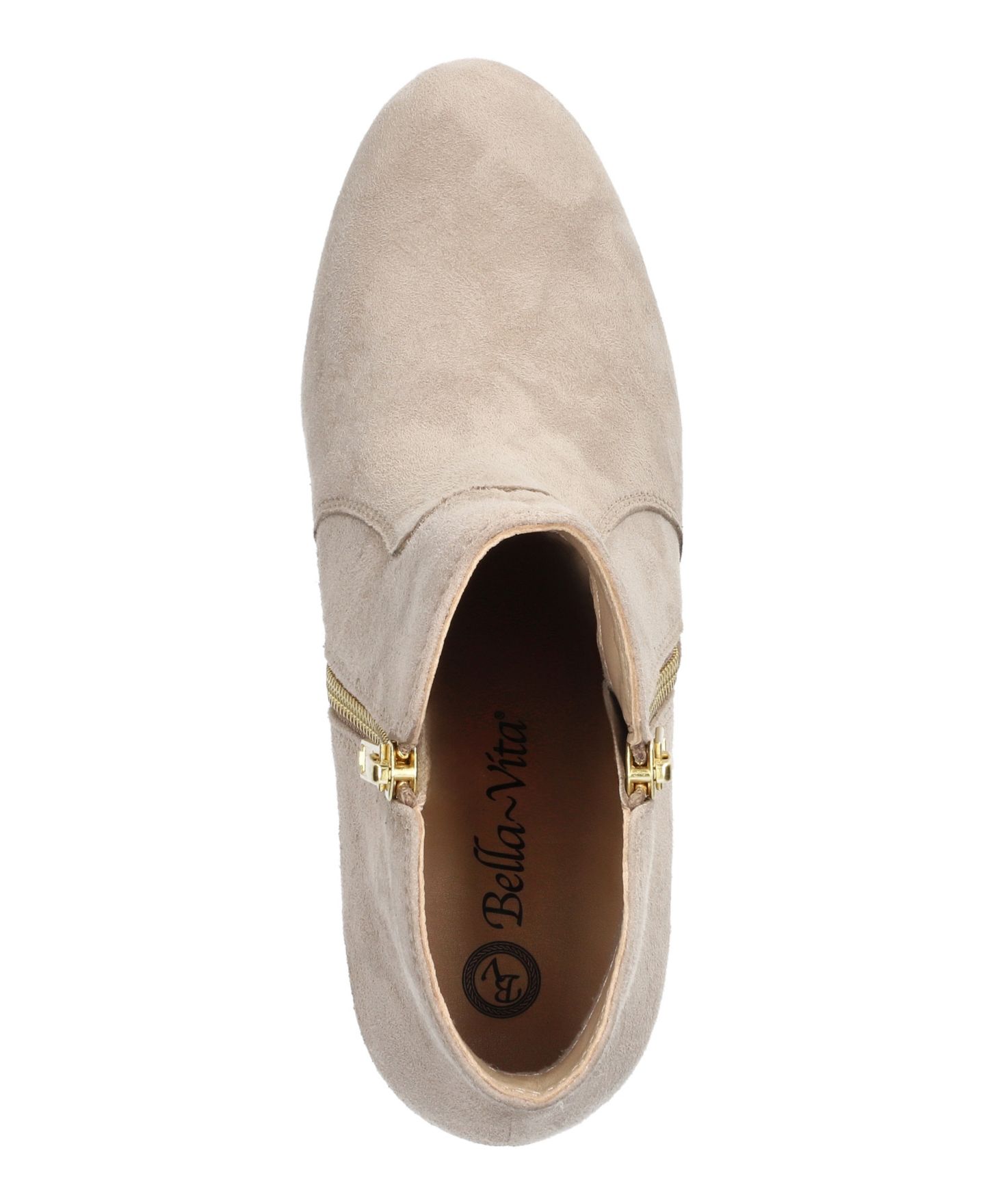 Женские ботинки Bella Vita Port Round Toe Ankle, цвет: Бежевый замшевый кожаный — фото 4