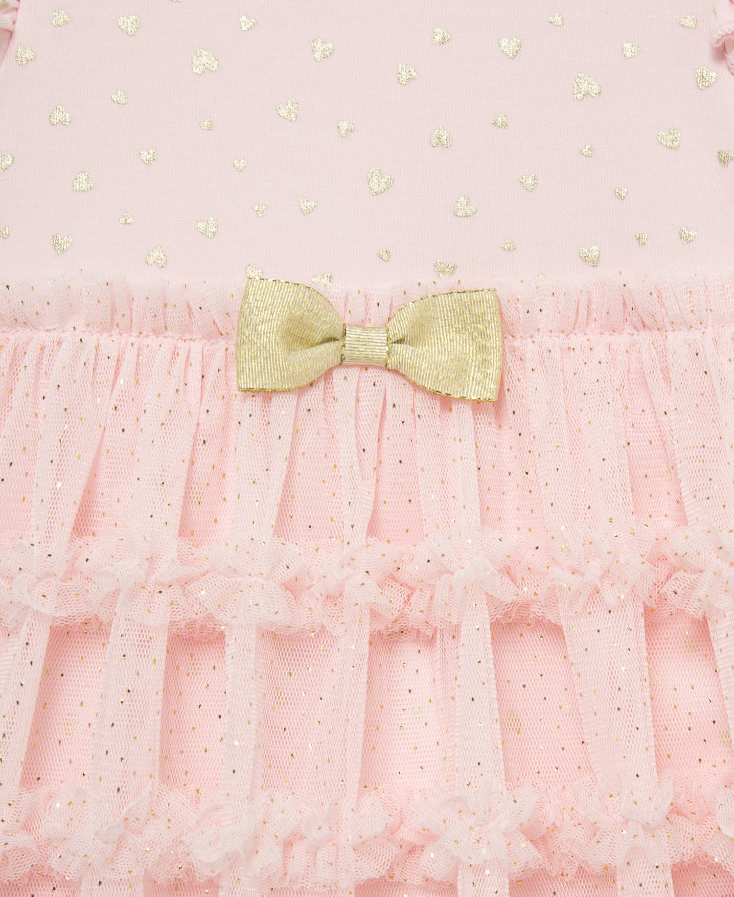 Baby Girls' Heart Shine Tutu Popover Dress and Headband, 2-Piece Set