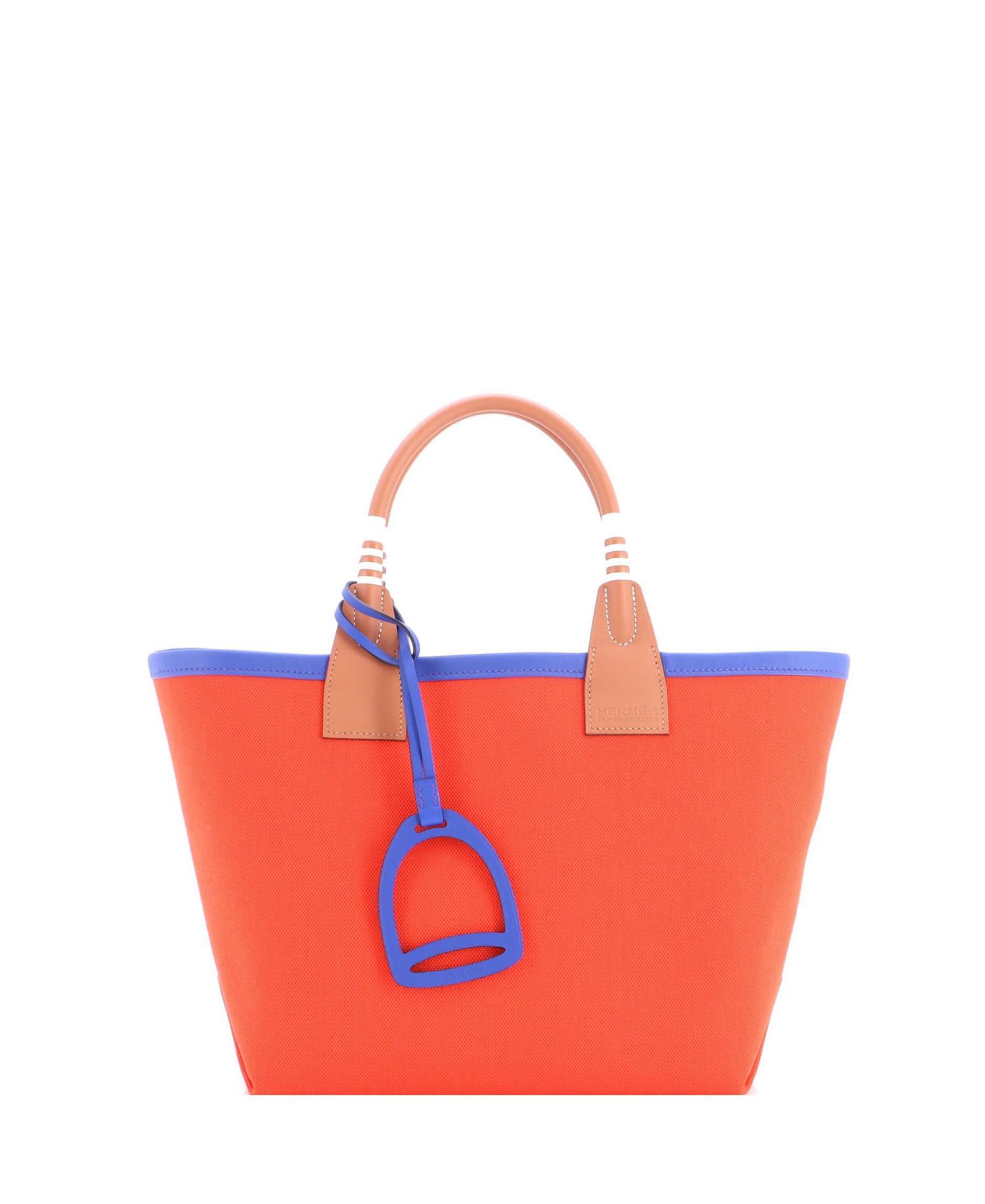 25 Sac Steeple Tote Toile with Leather