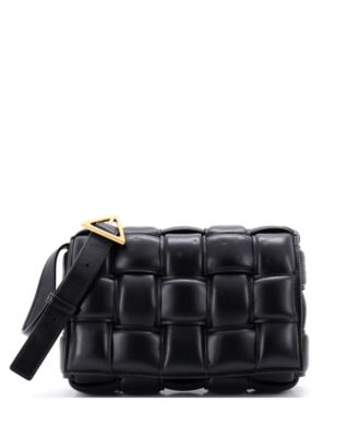 Cassette Crossbody Bag Padded Maxi Intrecciato Leather