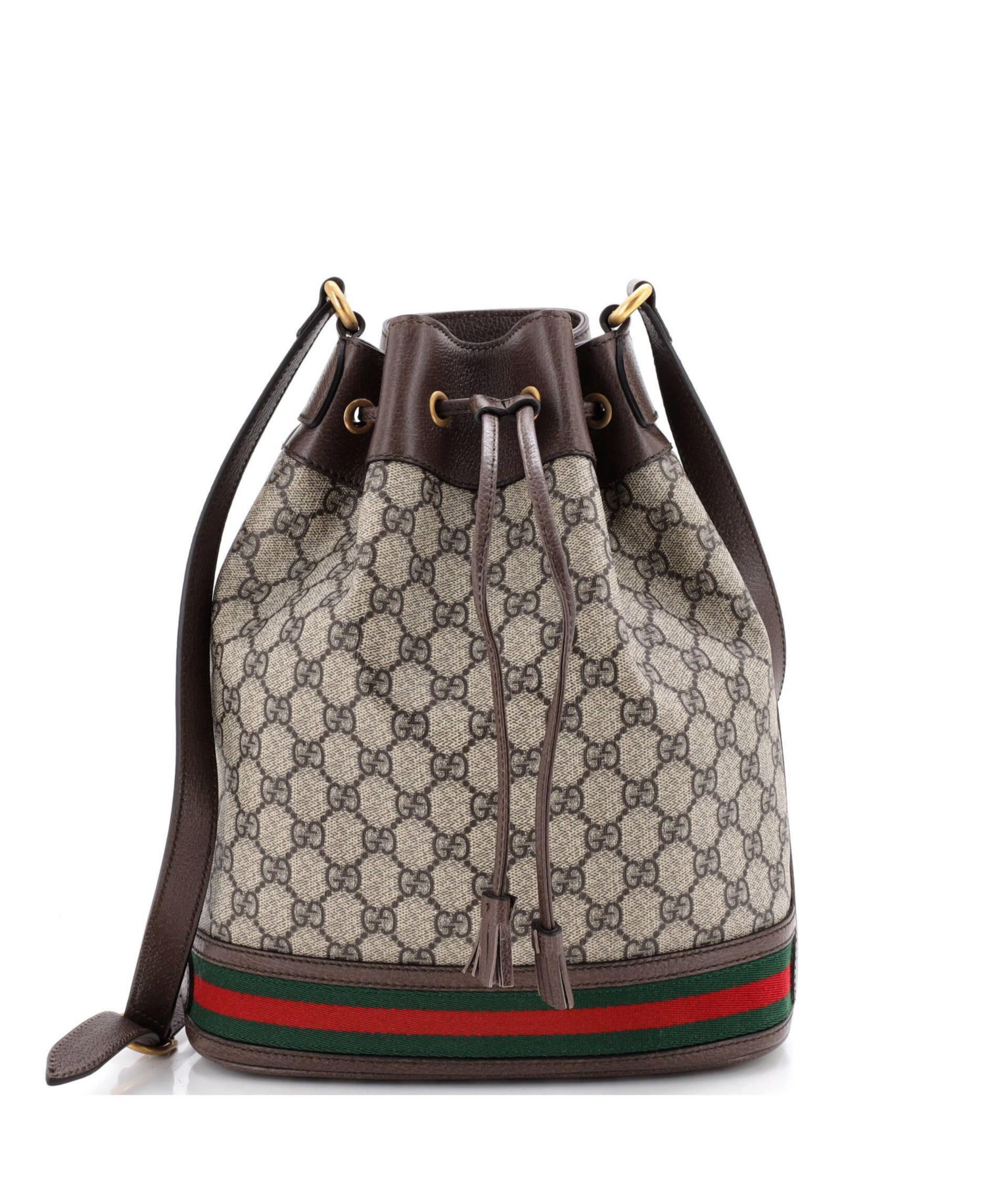 Medium Ophidia Bucket Bag GG Coated Canvas