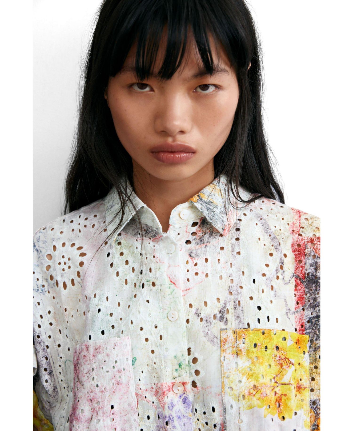 Women's Short-sleeve cotton shirt