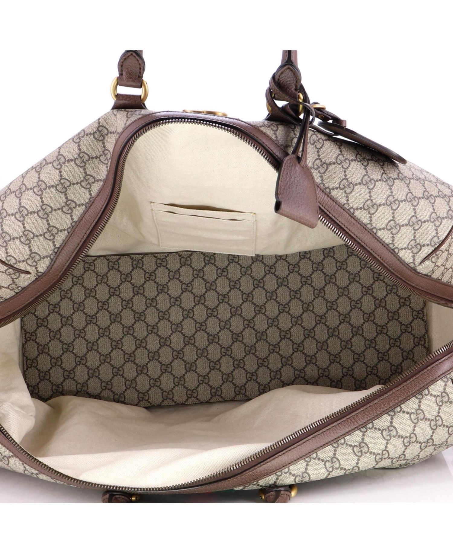 Large Ophidia Carry On Duffle Bag GG Coated Canvas