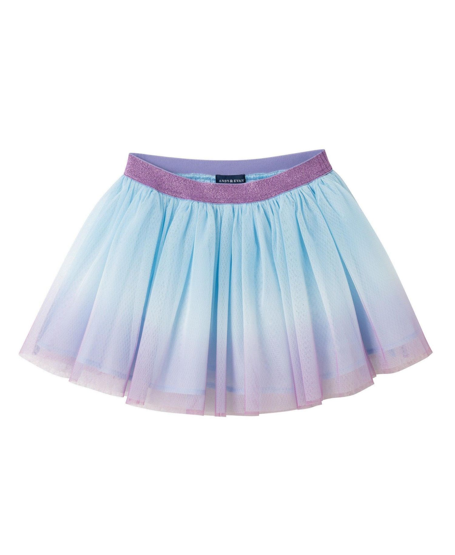 Toddler/Child ( size 2T to 6X ) Ombre Tie Front Tee and Tutu Skirt Set