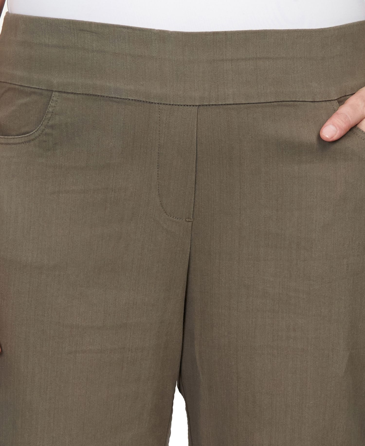 Plus Size Super Stretch Short Length Pants