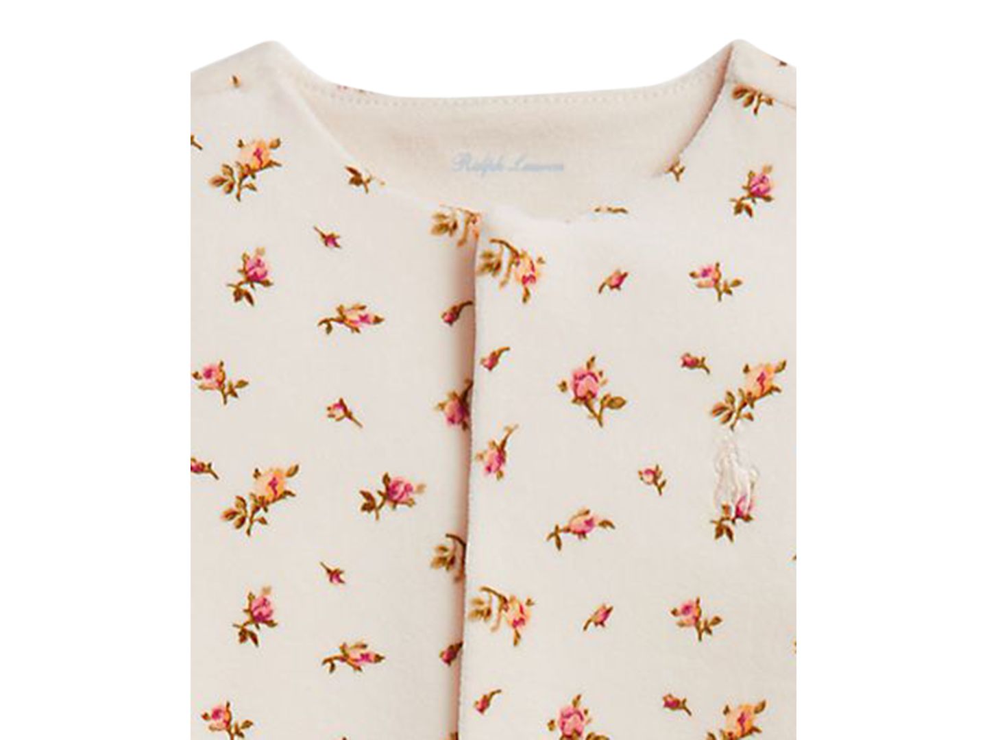 Комбинезон Polo Ralph Lauren Floral Velour Footed Coverall для девочек-малышей, цвет: Wolcott — фото 3