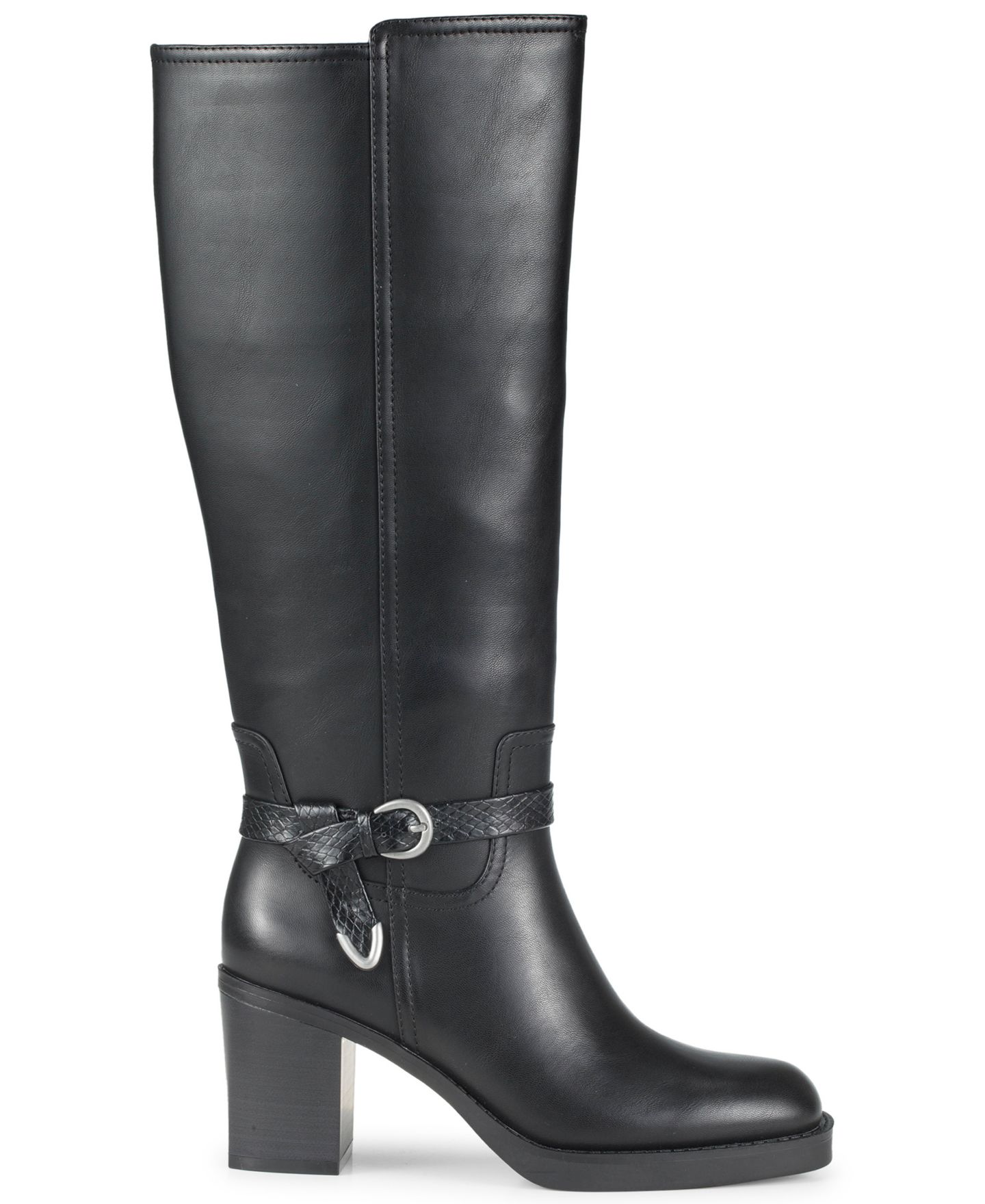 Женские ботинки Baretraps Glenette Zipper Tall Round Toe, цвет: Чёрный — фото 2