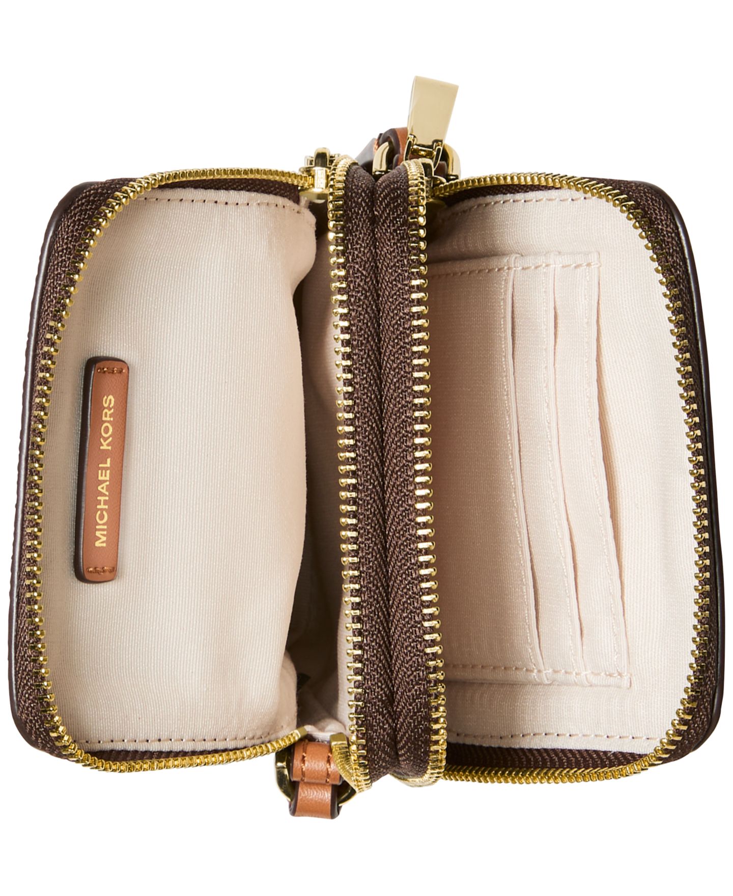 Женская сумка Michael Kors Jet Set Small North South Crossbody Handbag, цвет: Коричневый — фото 4