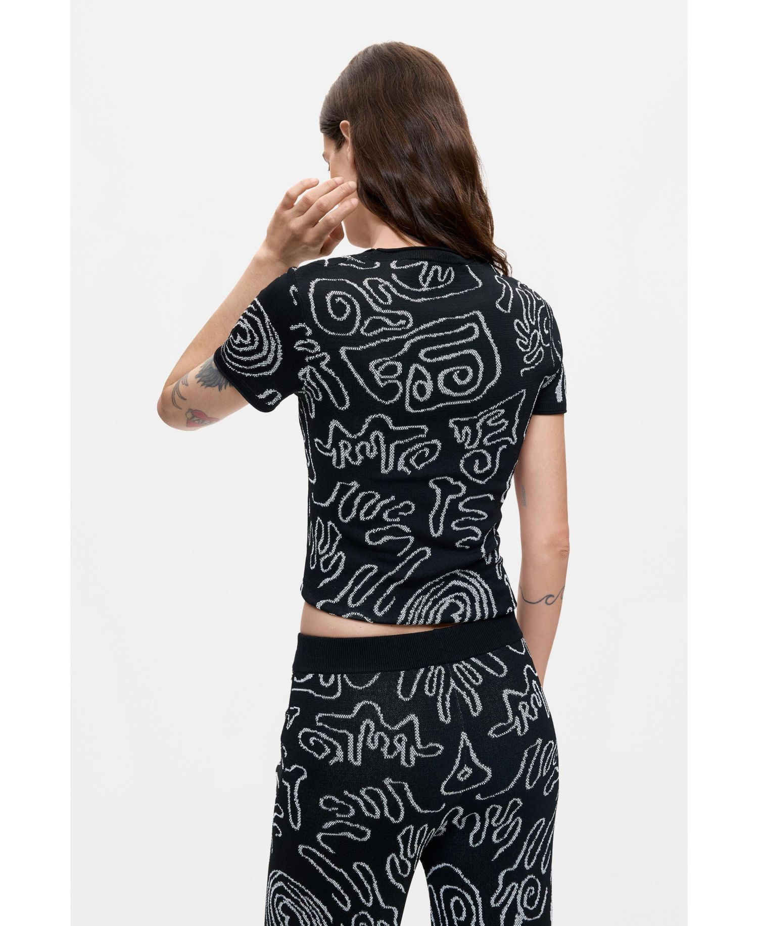 Women's Jacquard Knit T-shirt
