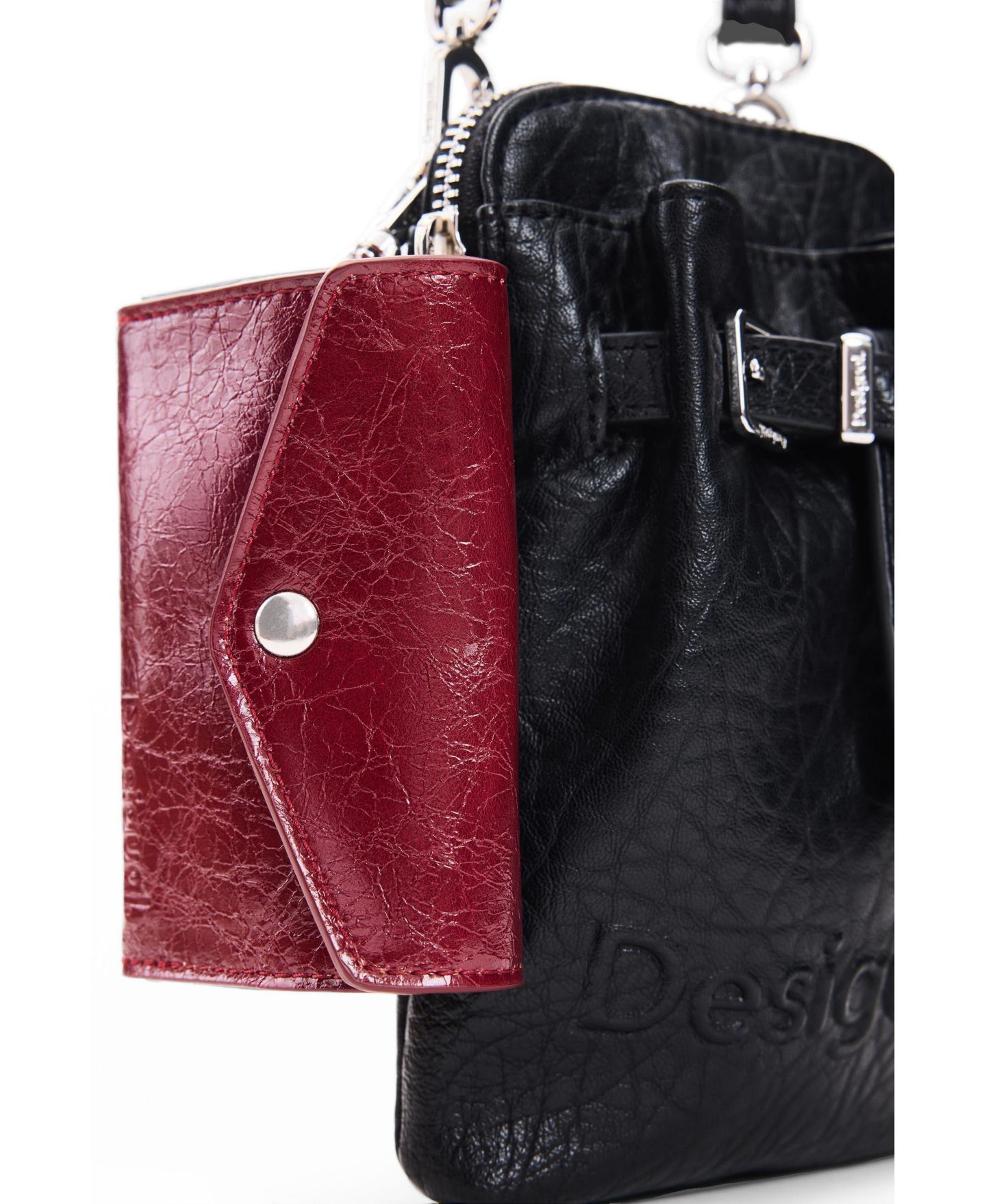 Женские кошельки Desigual Faux leather phone holder, цвет: Чёрный — фото 2