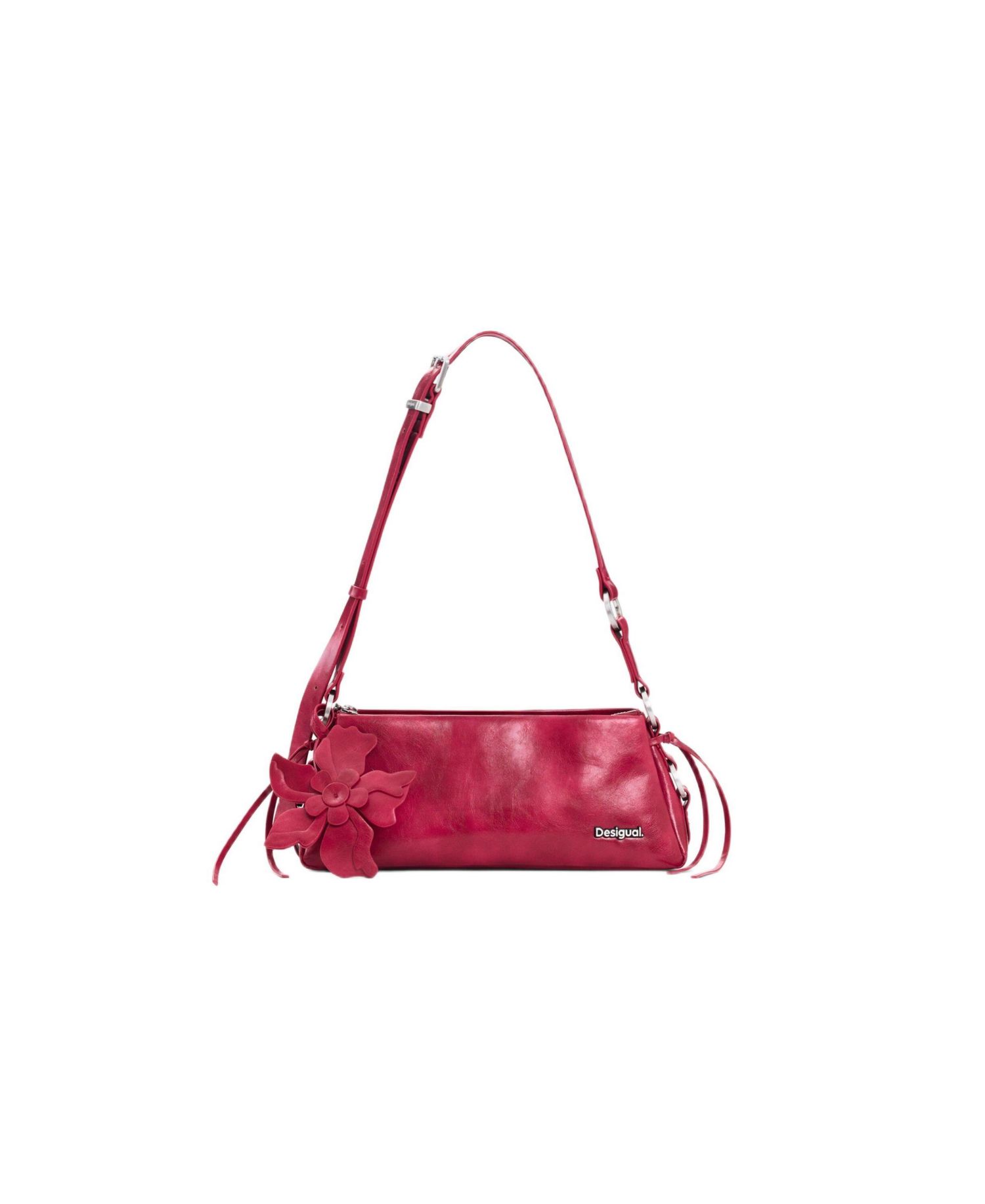 Women's Medium Faux Leather Charm Bag