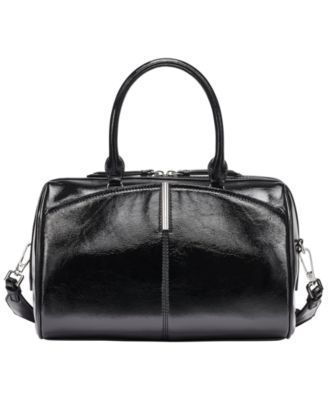 Genevieve Patent Small Satchel Handbag