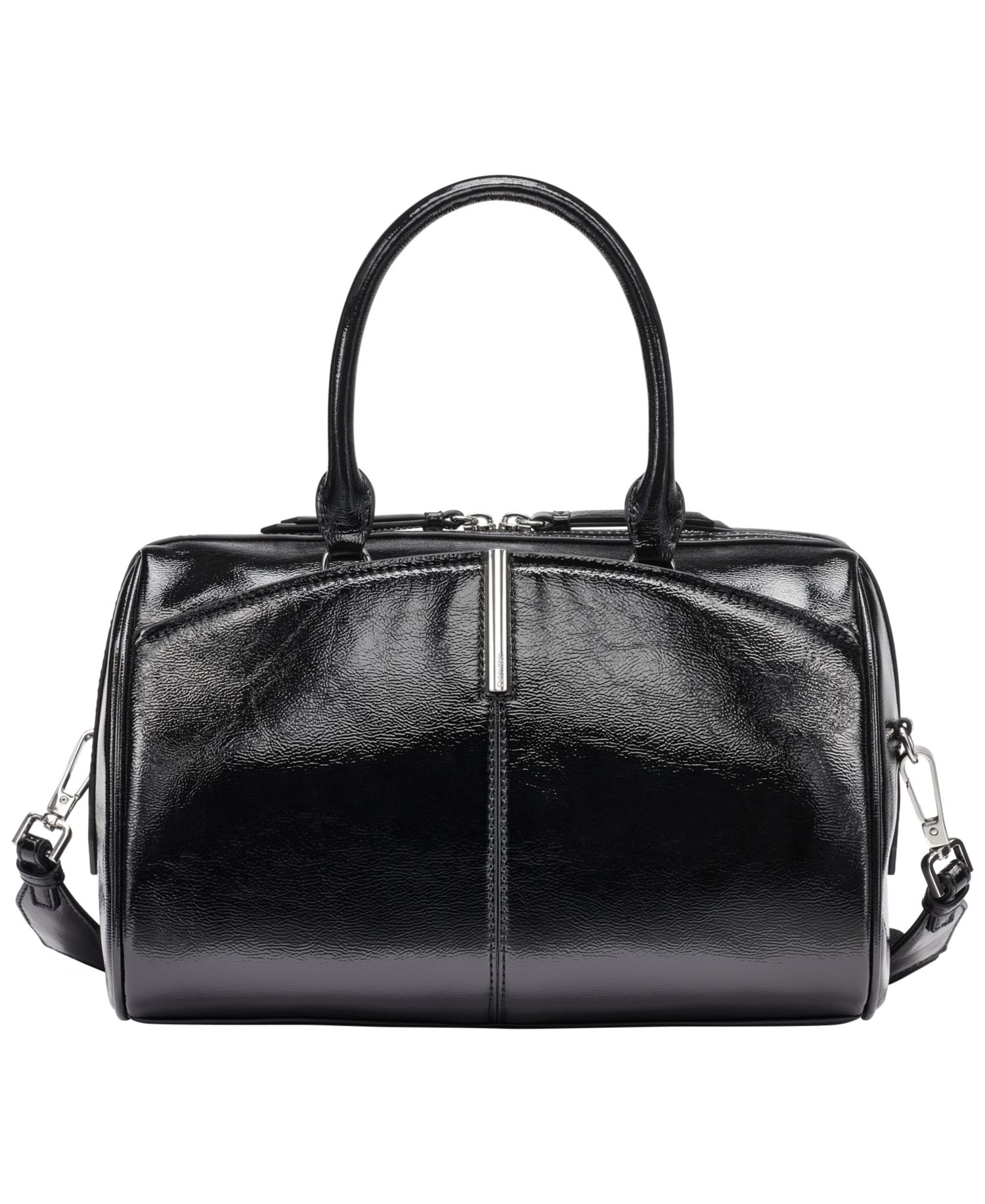 Genevieve Patent Small Satchel Handbag