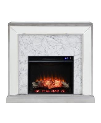Trandling Mirrored Electric Fireplace