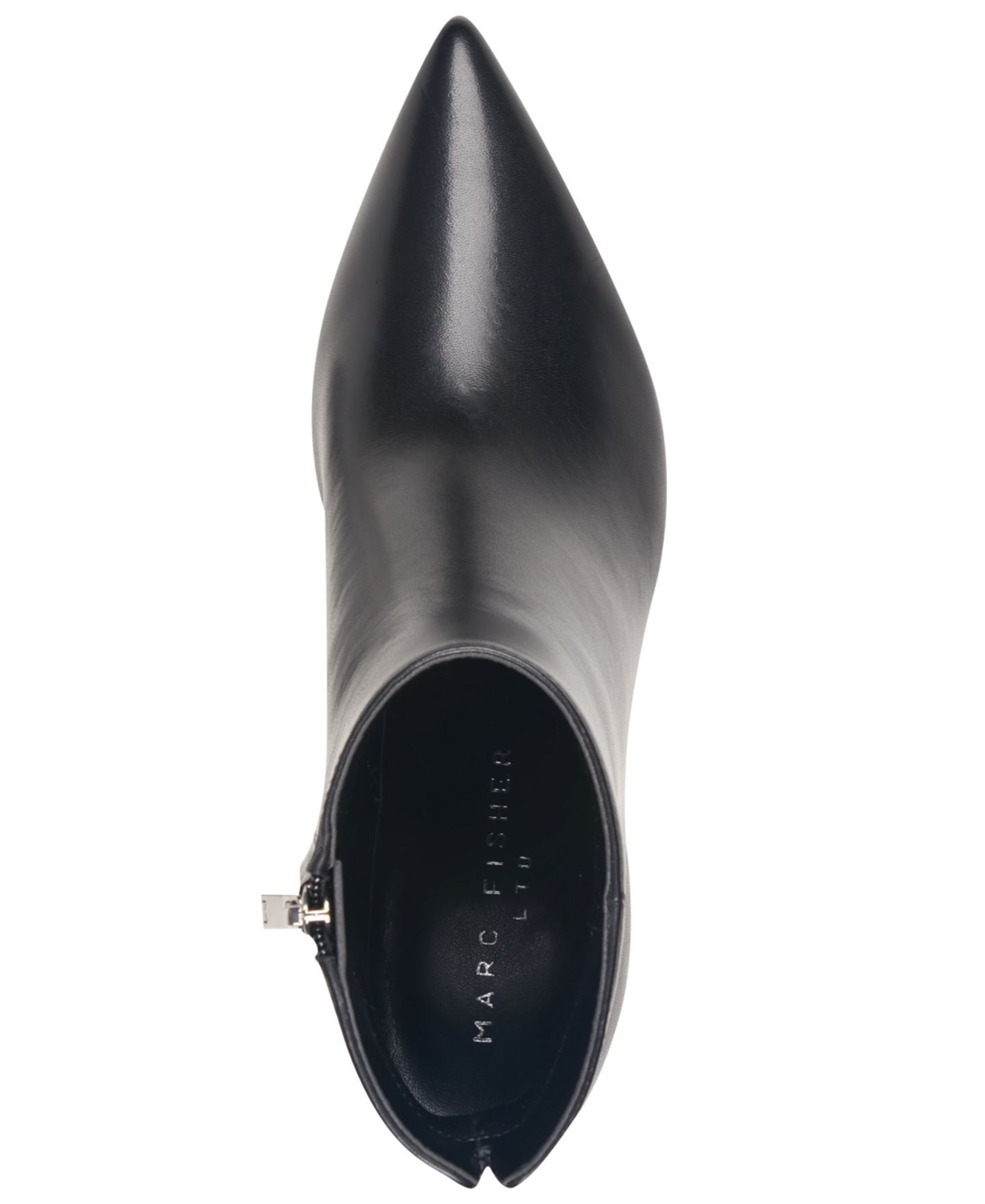 Женские ботинки Marc Fisher LTD Francy Leather Ankle Dress Booties, цвет: Чёрный кожаный — фото 4