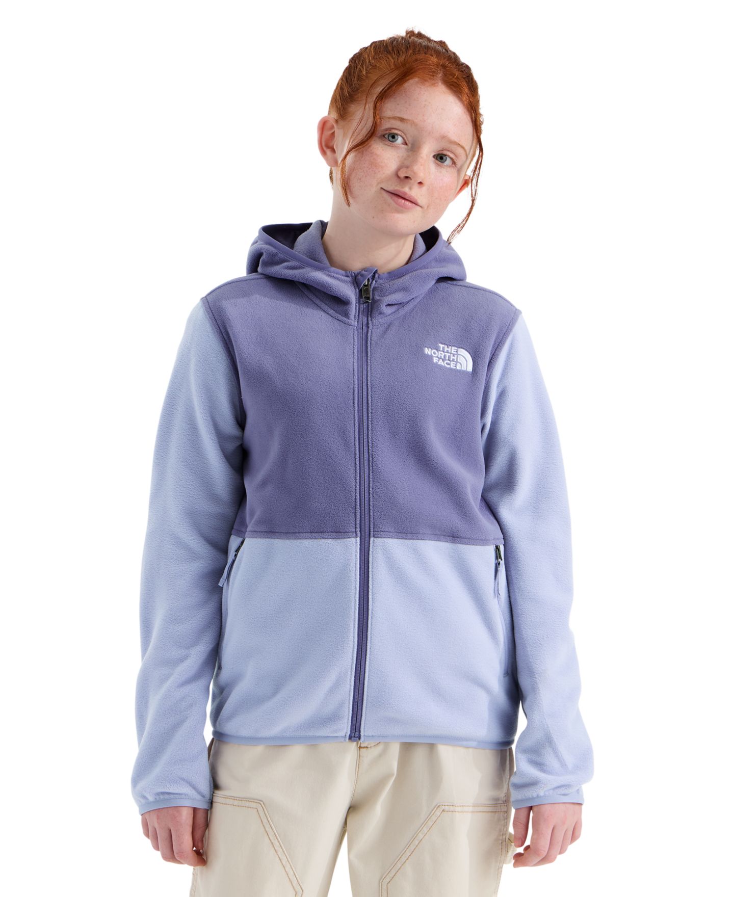Детская куртка The North Face Glacier Full-Zip Hoodie Jacket, цвет: Сливовый — фото 3