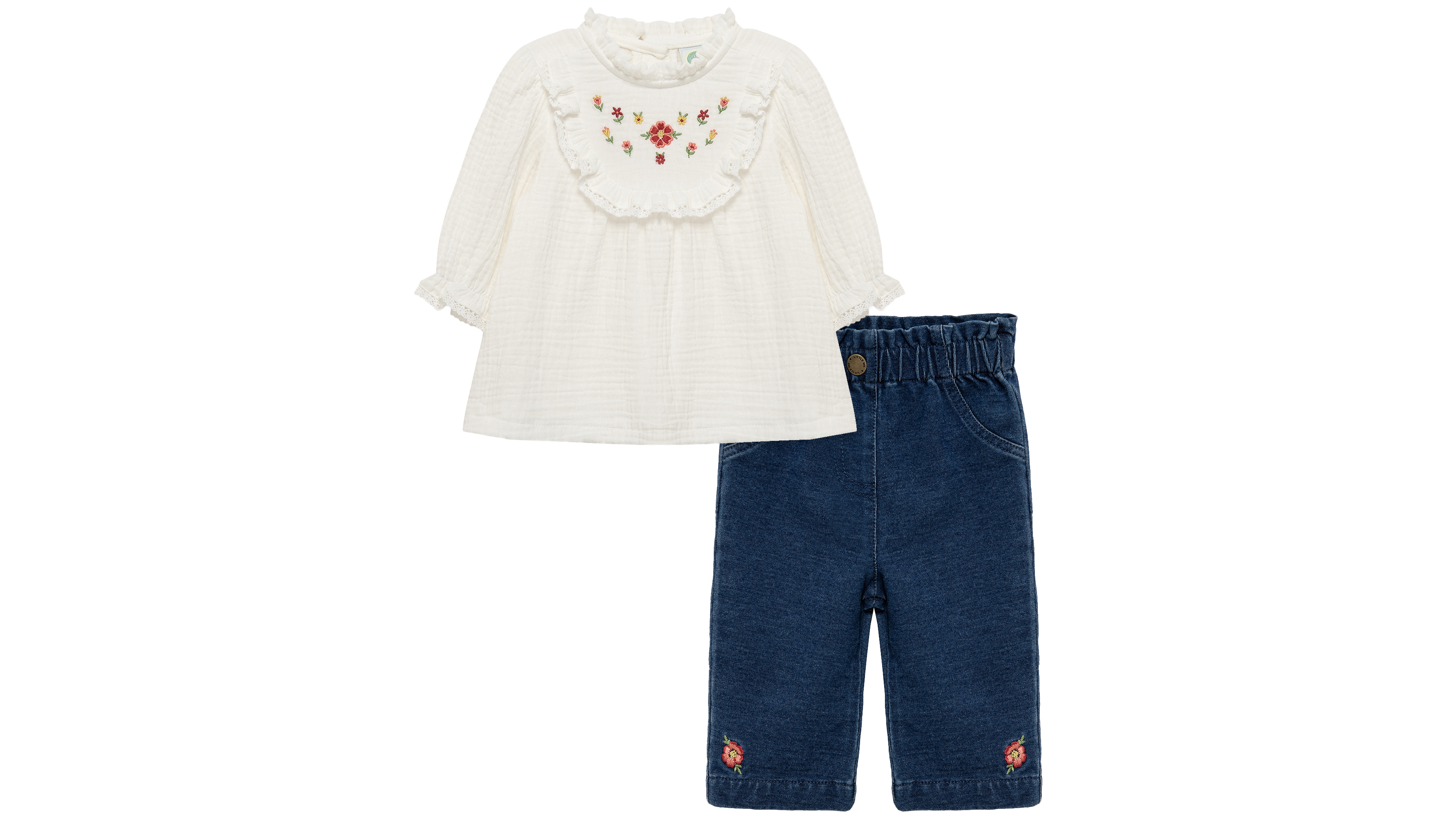 Little Me Baby Girls' Blossoms Tunic Long-Sleeve Top and Jeggings, 2-Piece Set