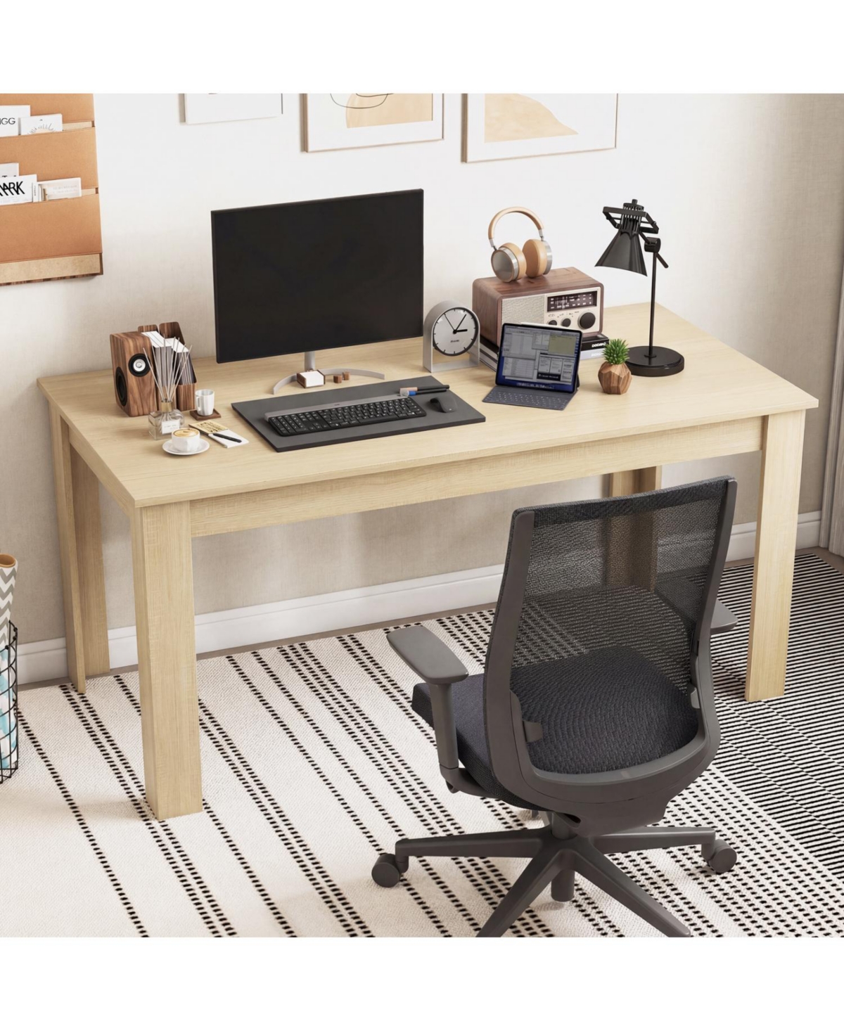 Slickblue Modern Rectangular Kitchen Table for Dining Room and Everyday Meals
