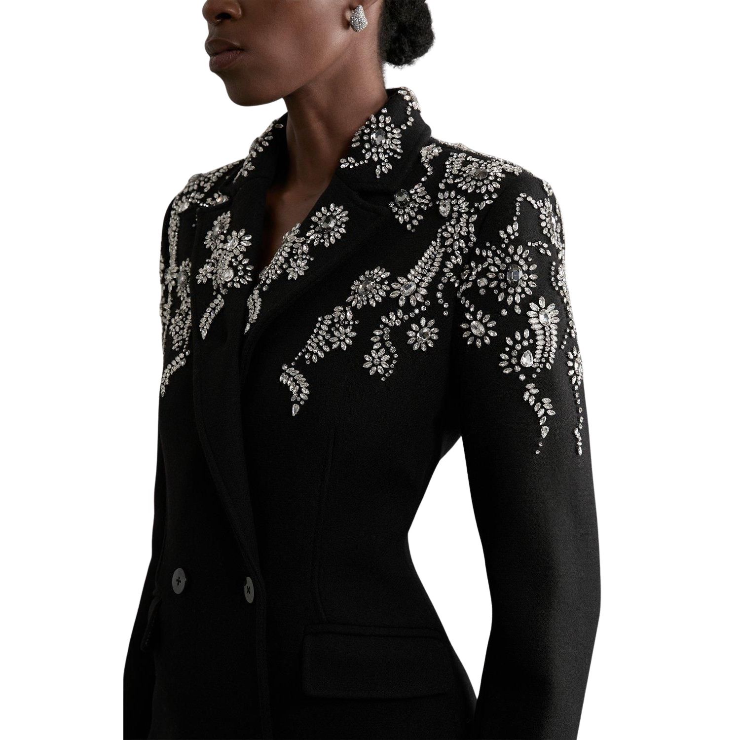Women's Tailored Wool Double Breasted Midi Coat